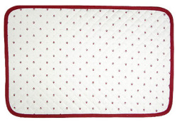 Provence lunch mat non coated (Calissons. white x bordeaux)